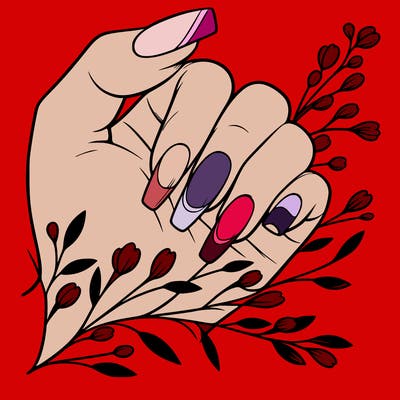 nails with french tip