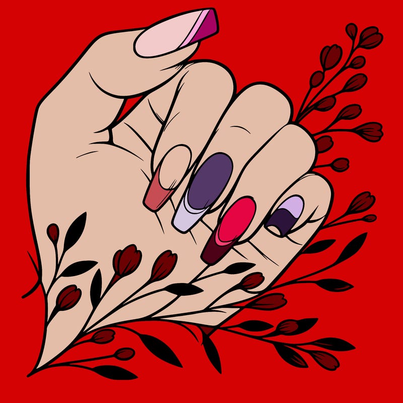 nails with french tip