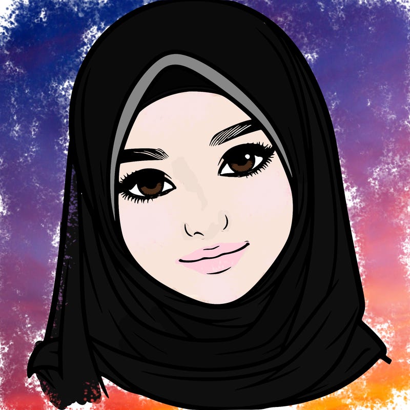 realistic girl with hijap