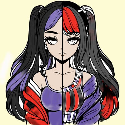 realistic girl split