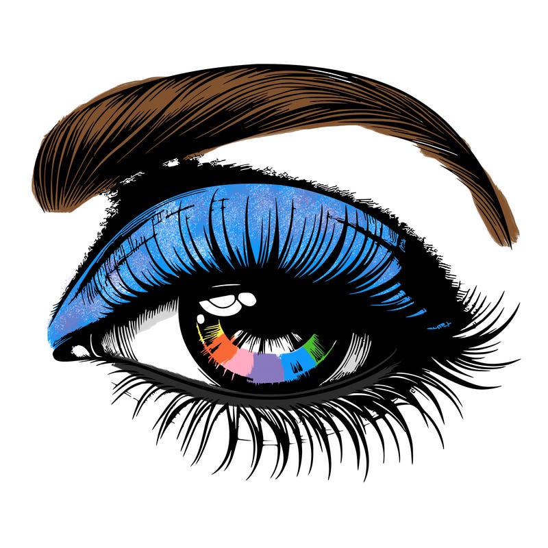 eye closed realistic