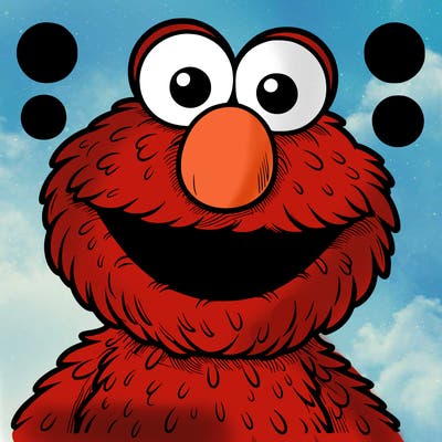 realistic elmo