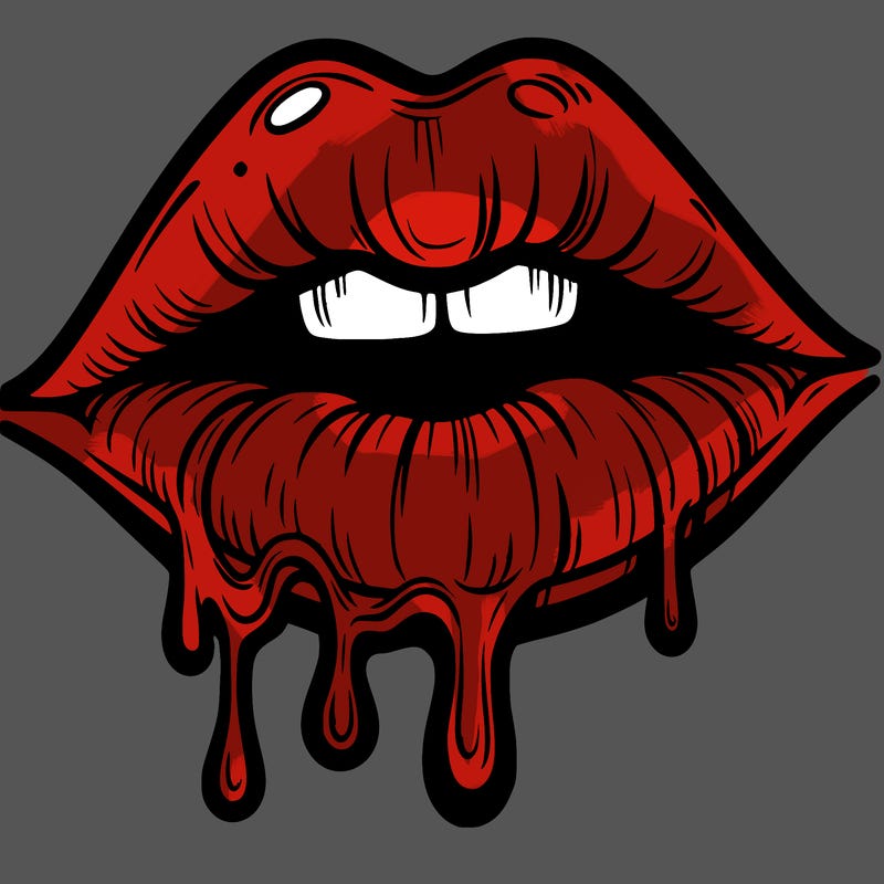 lips that look realistic and drip