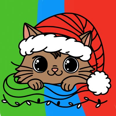 cat christmas