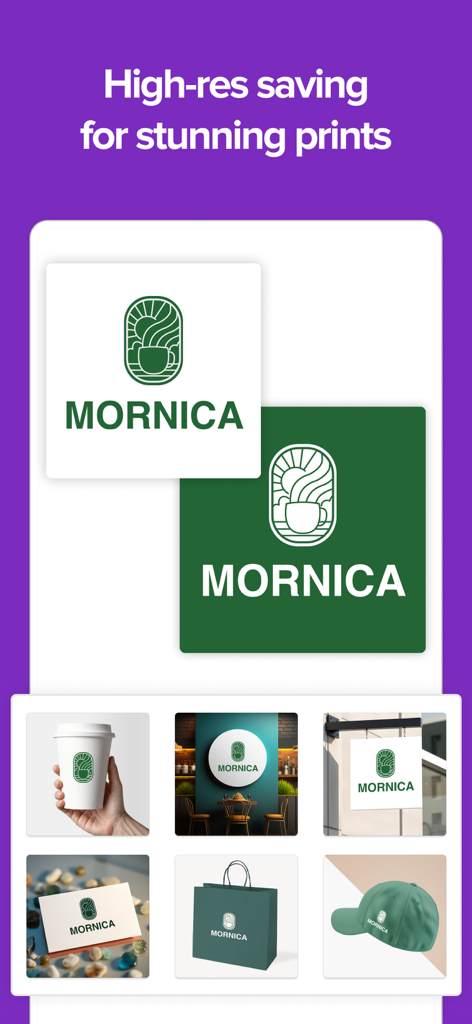 Logo Maker - Create Logo - Branding logo mockups for physical products like coffee cups and signs