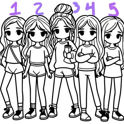 a group of girl's
