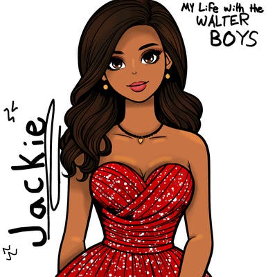 realistic girl in prom dress