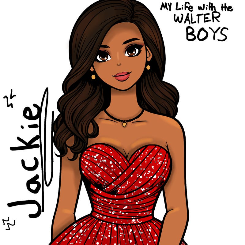 realistic girl in prom dress