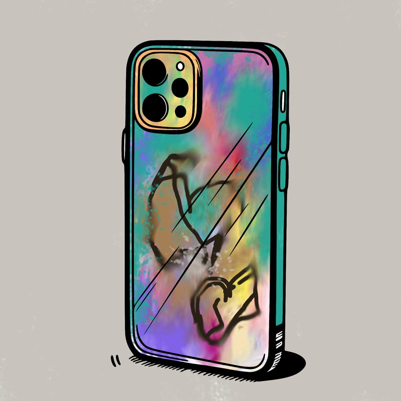 a plain phone case