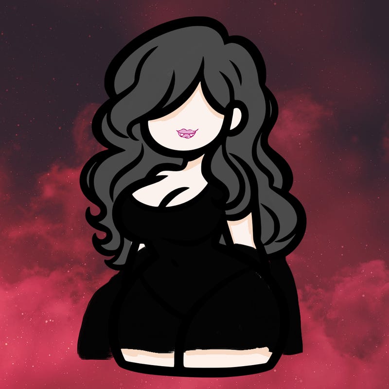 curvy woman with hair