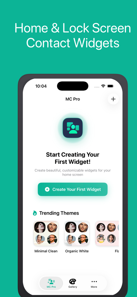 Magic Contact Widgets Pro - Interfaz de Magic Contact Widgets Pro que muestra la opción de crear un nuevo widget y preajustes de temas populares para atajos de contacto.