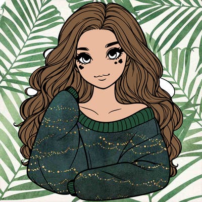 a beautiful girl in a big sweatshirt