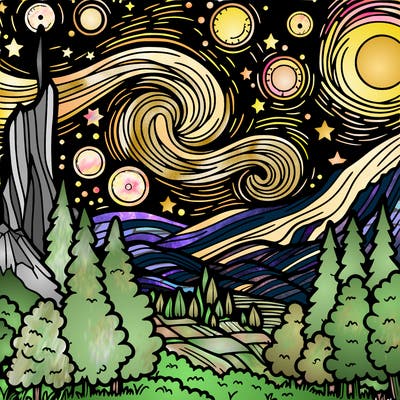 starry night serenity