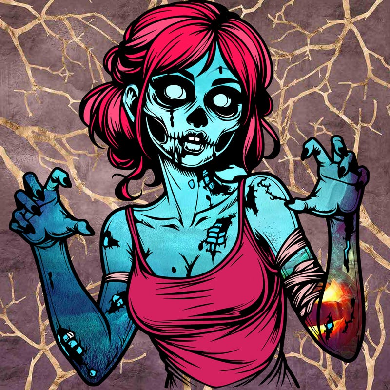 realistic zombie girl