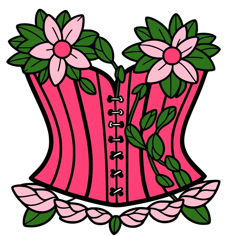 flower corset