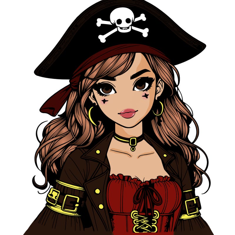 realistic pirate girl