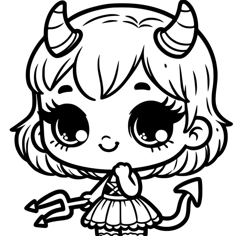 little devil girl