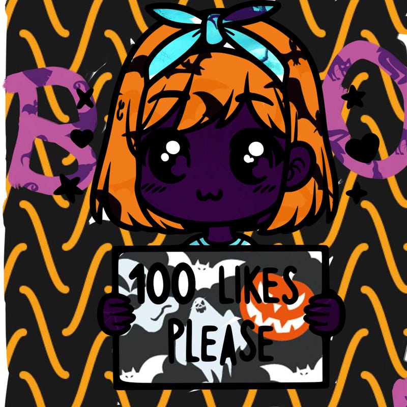 girl holding sign saying 100 likes please