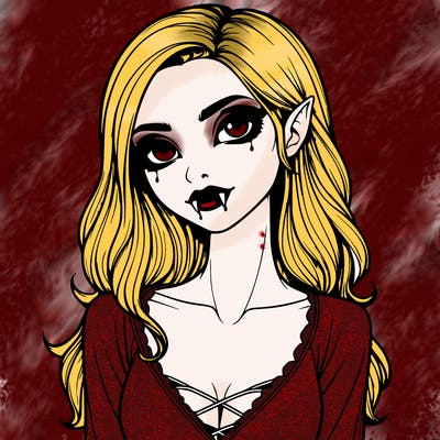 realistic vampire girl
