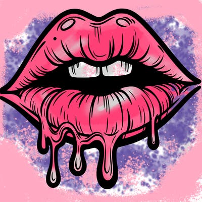 lips that look realistic and drip