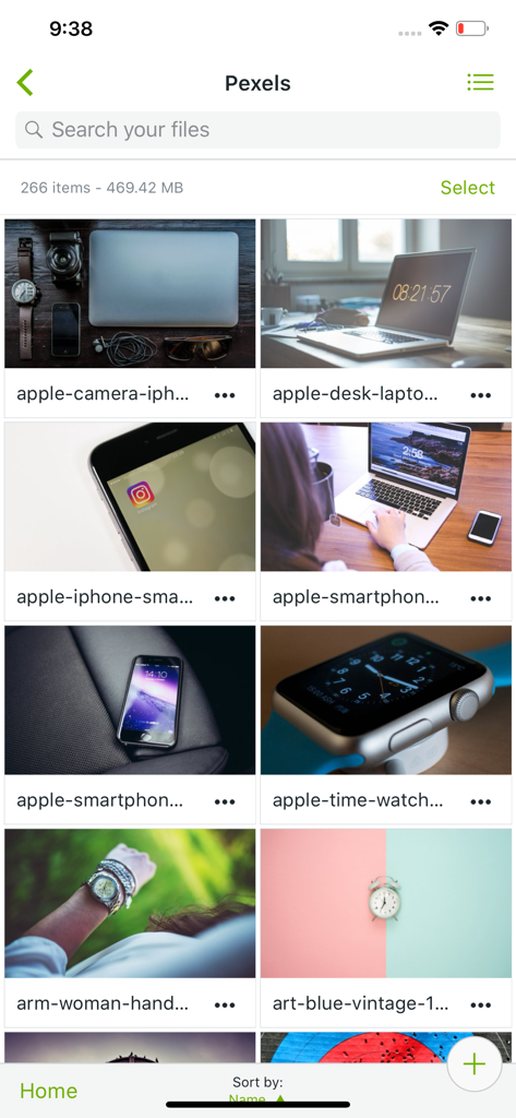 Koofr - Koofr mobile app photo gallery grid view