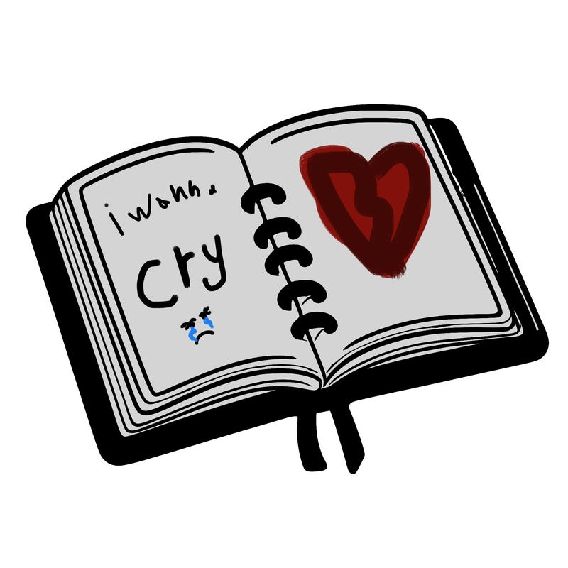 open note book blank