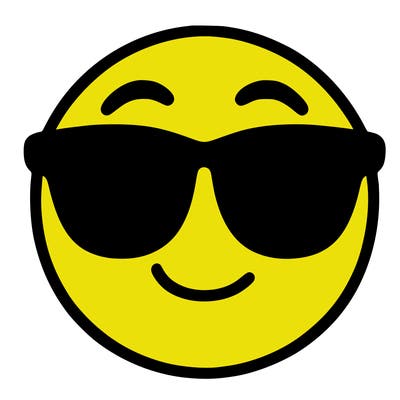 emoji with sunglasses