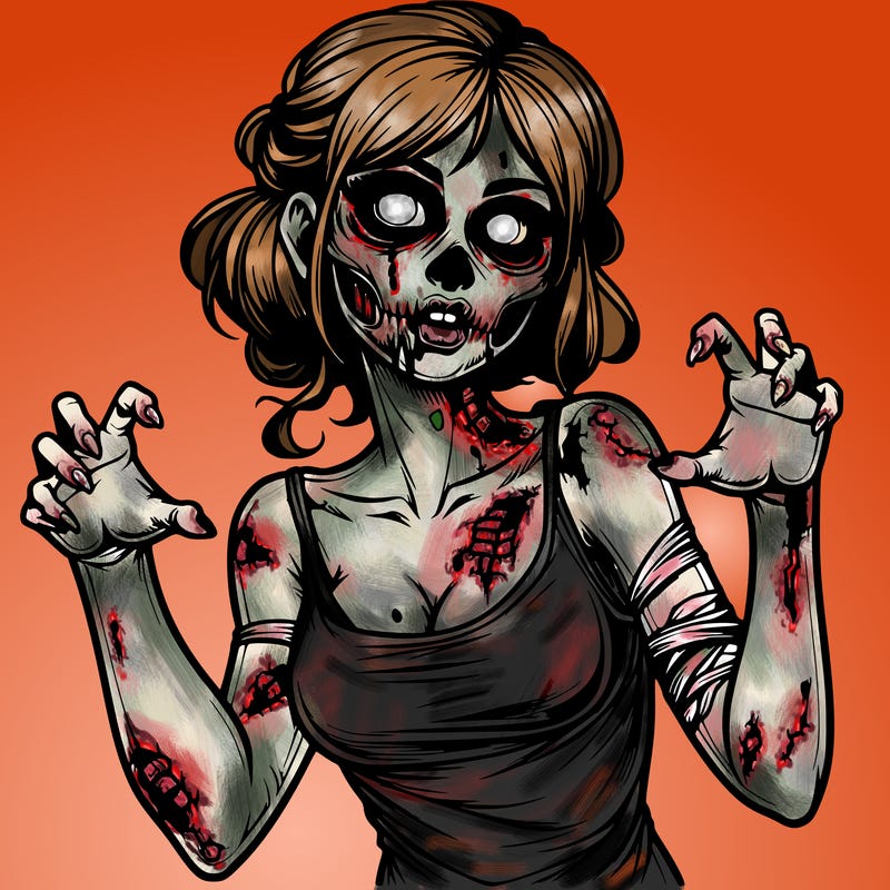 realistic zombie girl