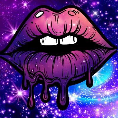 lips that look realistic and drip