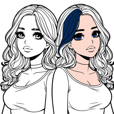 realistic twin sisters