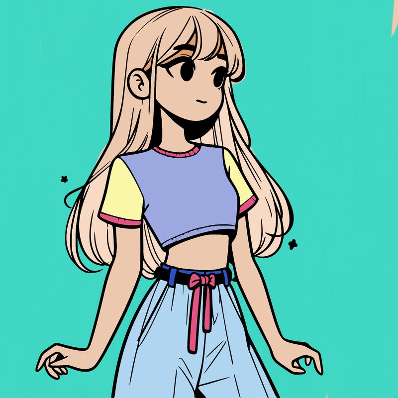 girl in a cute crop top