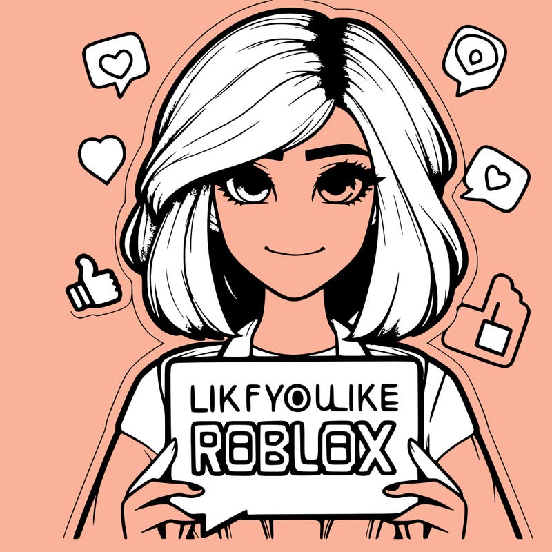 realistic girl saying like if you like roblox