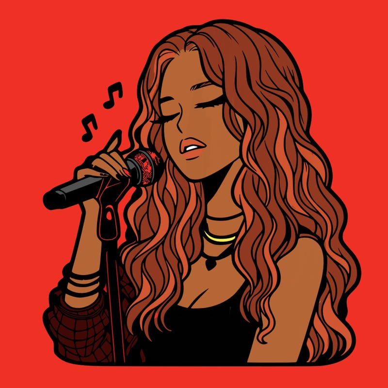 realistic female singer