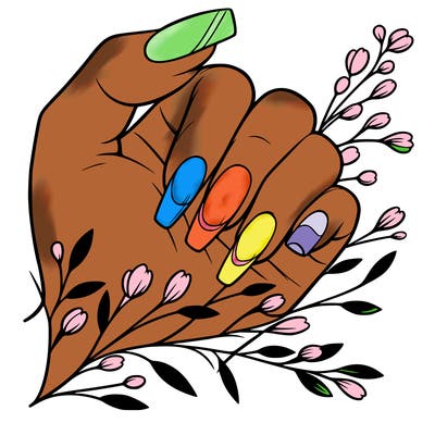 nails with french tip