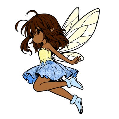 manga fairy flying