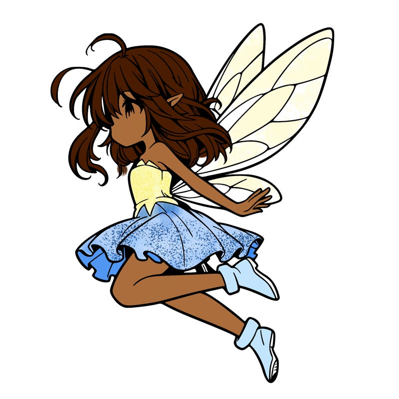 manga fairy flying