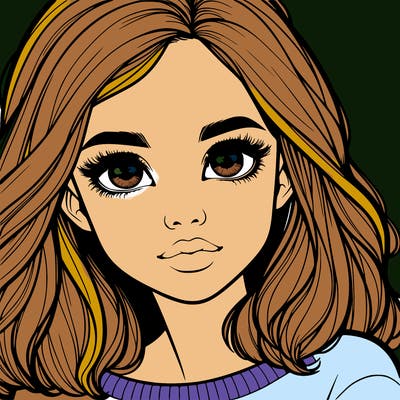 realistic girl whith cute eyes