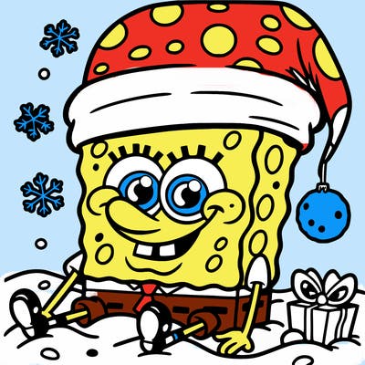 christmas sponge bob