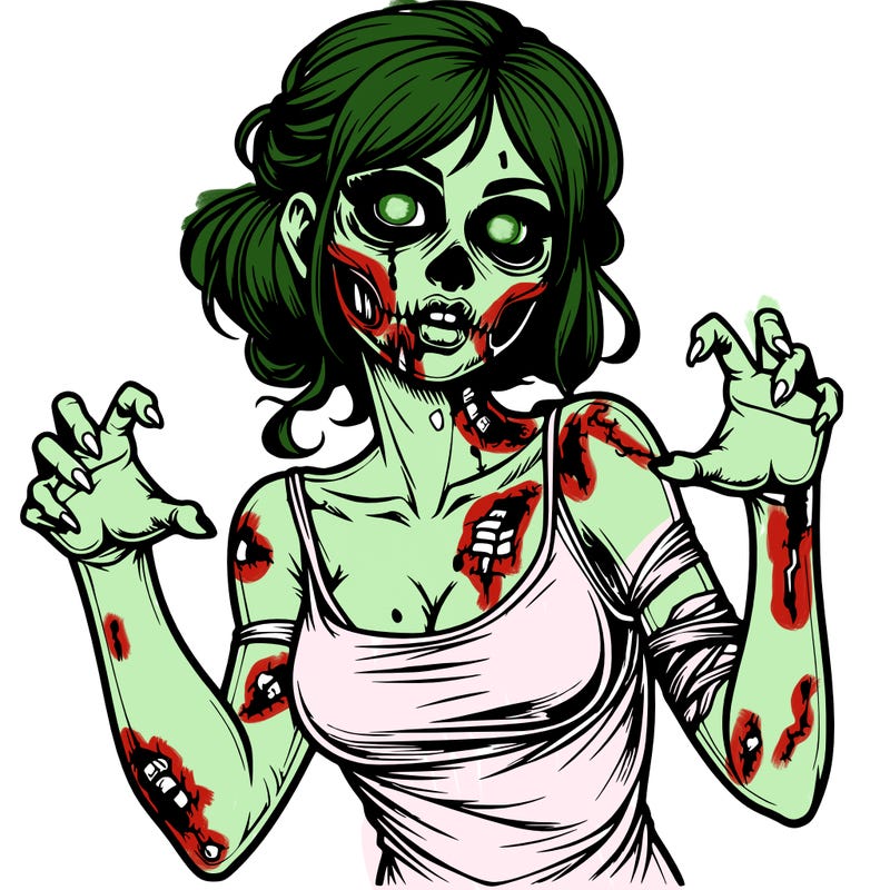 realistic zombie girl