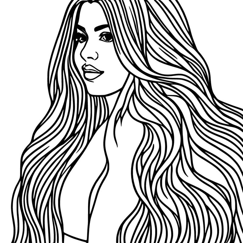 girl with long hair and lots of tattoos