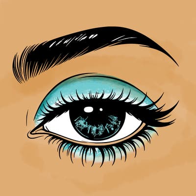 eye closed realistic