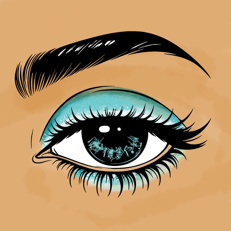 eye closed realistic