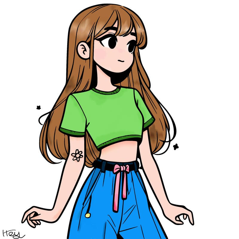 girl in a cute crop top