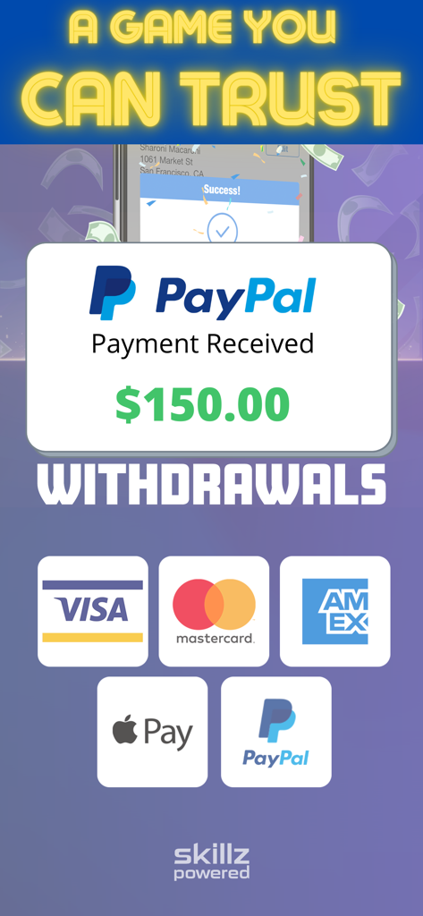 Jewel Match - Win Real Money - Prova di prelievo PayPal di 150 dollari e metodi di pagamento supportati per il gioco Jewel Match.