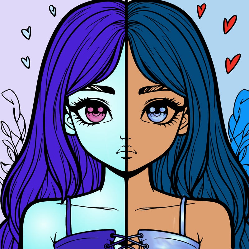 realistic girl split