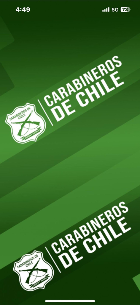 Radio Carabineros de Chile - Official Carabineros de Chile logo and name on a green background