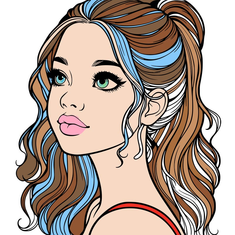 beautiful realistic girl