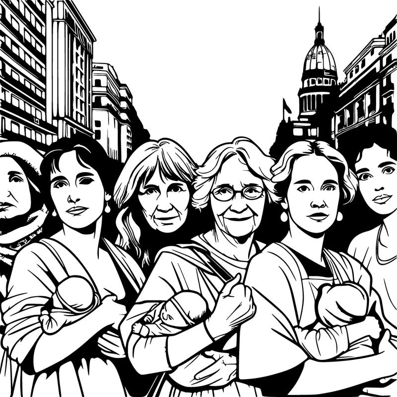 mothers of plaza de mayo, realsitic