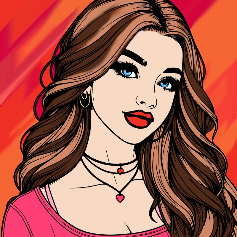 detailed realistic girl