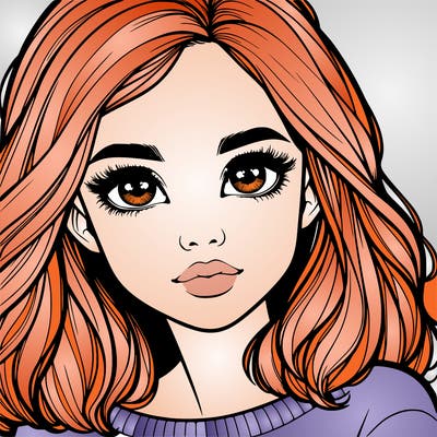 realistic girl whith cute eyes